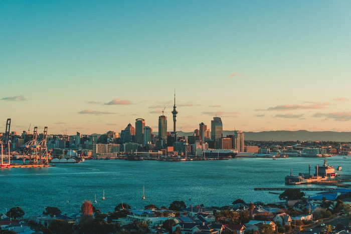 Singles in Auckland: view of the city