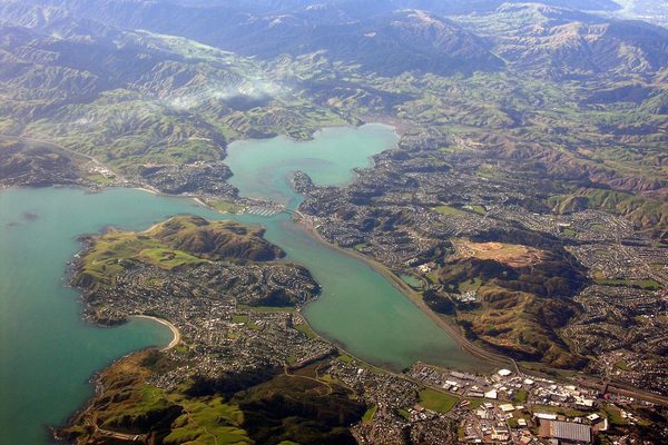 Singles in Porirua: view of the city