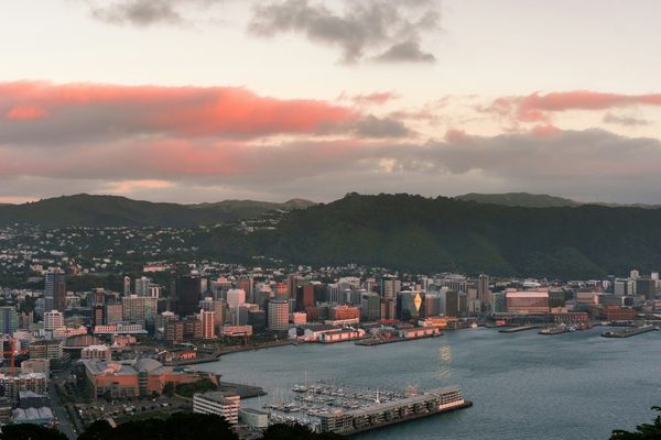 Singles in Wellington: view of the city
