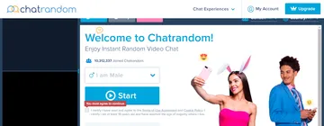 Screenshot of the Chatrandom website