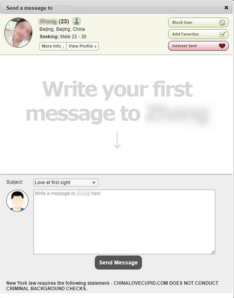 ChinaLoveCupid Message