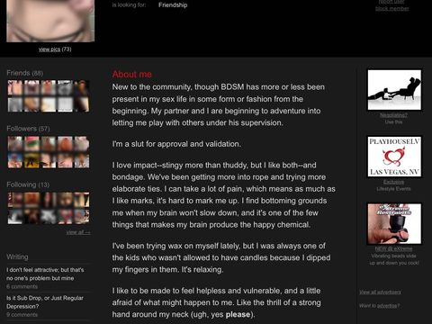 FetLife Profile Info