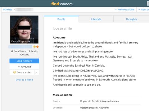 FindSomeone Profile
