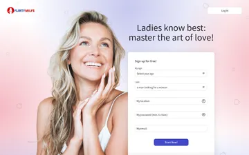 Screenshot of the Flirty Milfs website