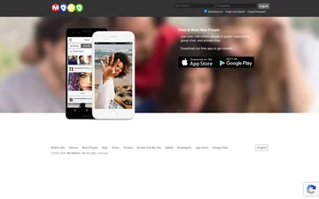 Screenshot of the MocoSpace website