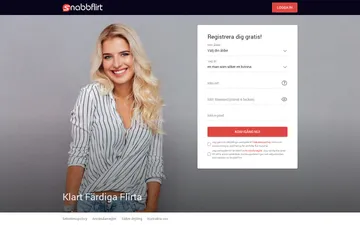 Screenshot of the SnabbFlirt website