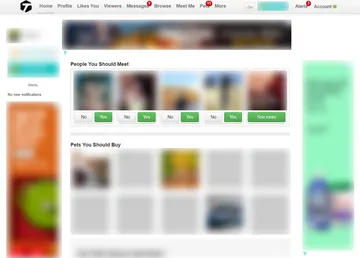 Screenshot of the Tagged website