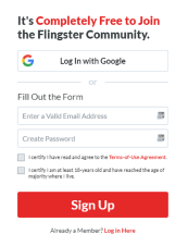 Flingster-Signup