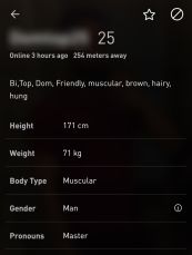 Grindr Profile