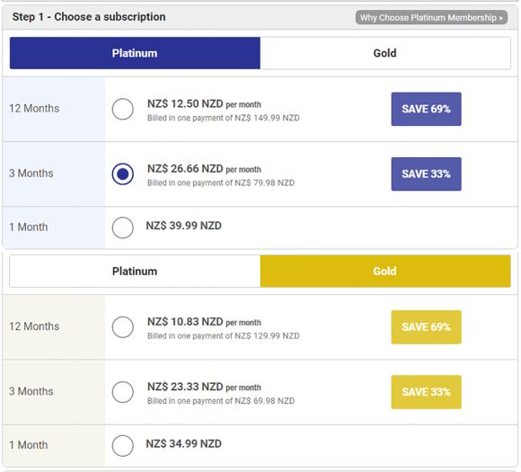 CaribbeanCupid Price Table